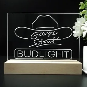 Bud Light George Strait LED Desk Light