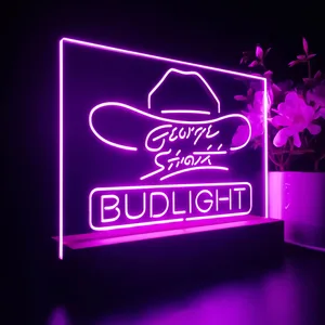 Bud Light George Strait LED Desk Light