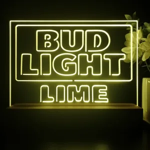 Bud Light Lime Logo LED Desk Light