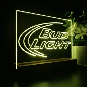 Bud Light Logo 1 LED Desk Light