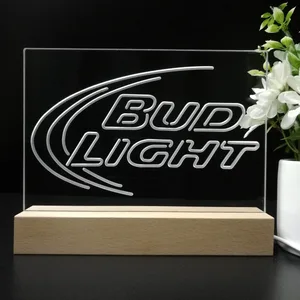 Bud Light Logo 1 LED Desk Light