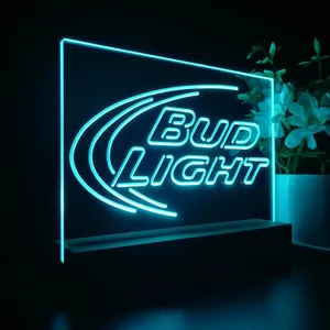 Bud Light Logo 1 LED Desk Light