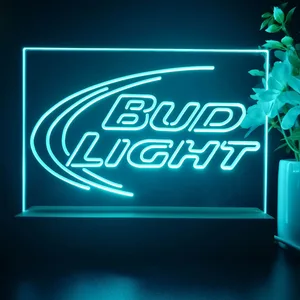 Bud Light Logo 1 LED Desk Light