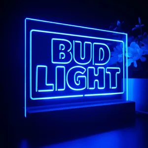 Bud Light Logo 2 LED Desk Light