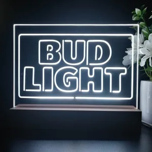 Bud Light Logo 2 LED Desk Light