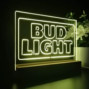 Bud Light Logo 2 LED Desk Light
