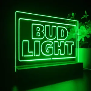Bud Light Logo 2 LED Desk Light