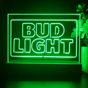 Bud Light Logo 2 LED Desk Light