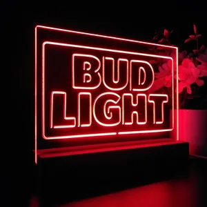 Bud Light Logo 2 LED Desk Light