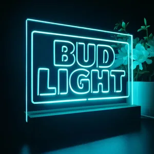 Bud Light Logo 2 LED Desk Light