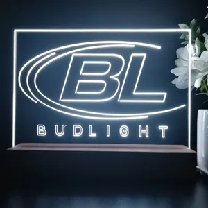 Bud Light Logo LED Desk Light