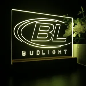 Bud Light Logo LED Desk Light