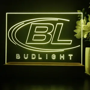 Bud Light Logo LED Desk Light