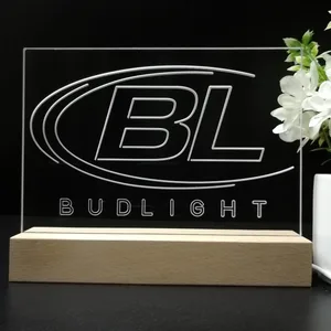 Bud Light Logo LED Desk Light