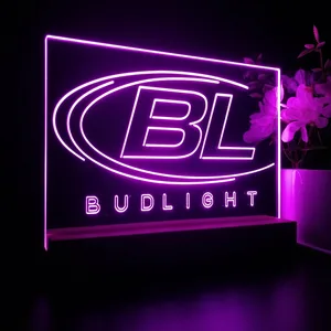 Bud Light Logo LED Desk Light