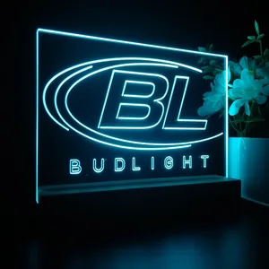 Bud Light Logo LED Desk Light