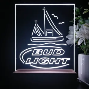 Bud Light Sailboat LED Desk Light
