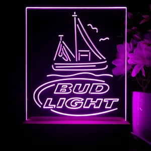 Bud Light Sailboat LED Desk Light