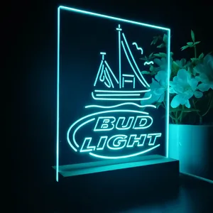 Bud Light Sailboat LED Desk Light