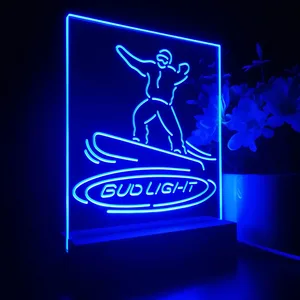 Bud Light Snowboarder LED Desk Light