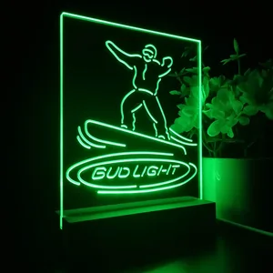 Bud Light Snowboarder LED Desk Light