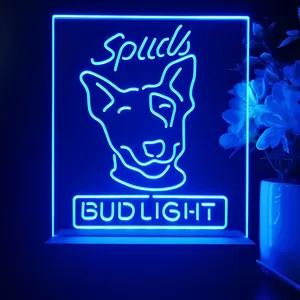 Bud Light Spuds Dog LED Desk Light