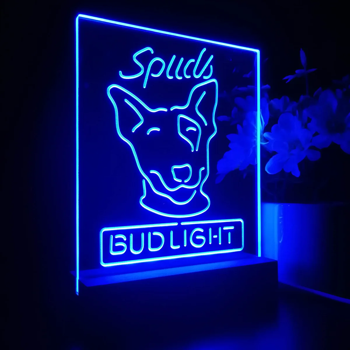Bud Light Spuds Dog LED Desk Light
