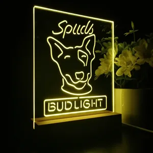 Bud Light Spuds Dog LED Desk Light