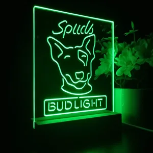 Bud Light Spuds Dog LED Desk Light