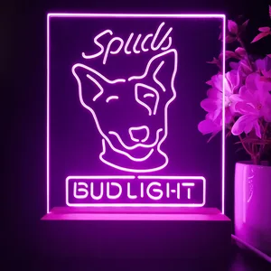 Bud Light Spuds Dog LED Desk Light