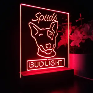 Bud Light Spuds Dog LED Desk Light