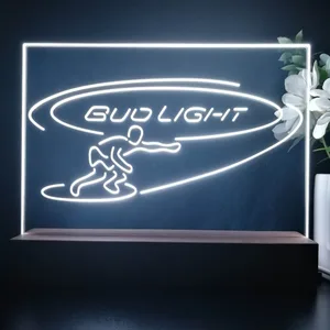 Bud Light Surf Snowboarder LED Desk Light
