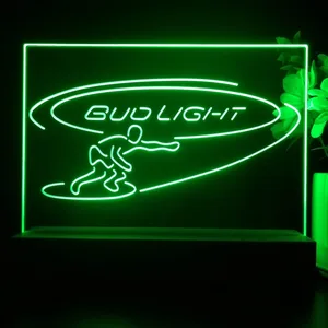 Bud Light Surf Snowboarder LED Desk Light