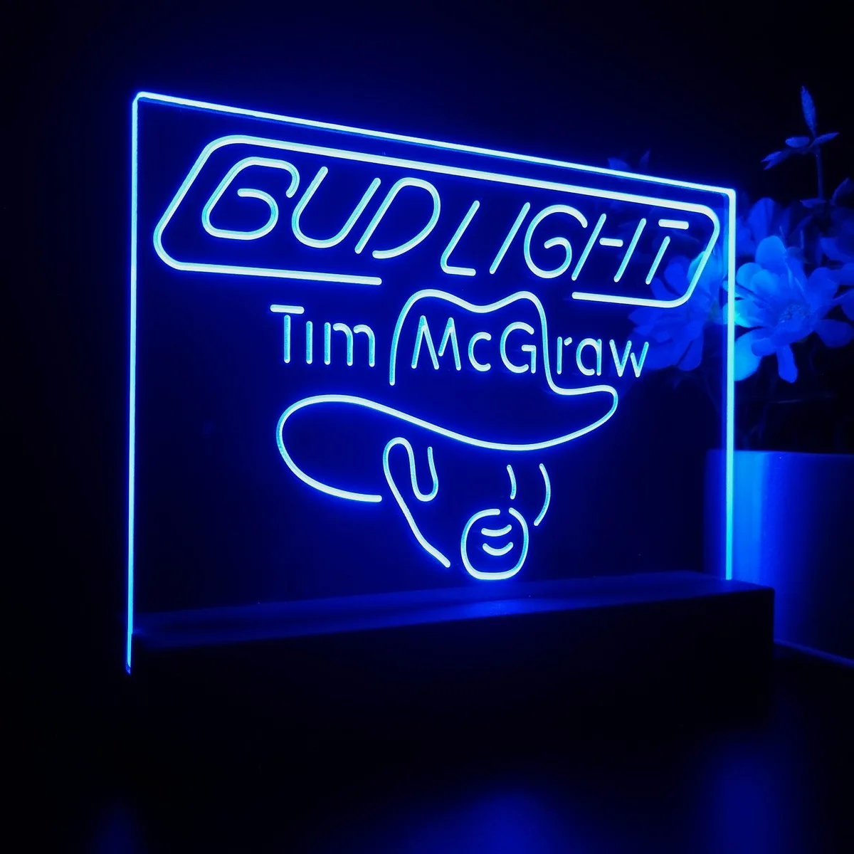 Bud Light Tim McGraw LED Desk Light