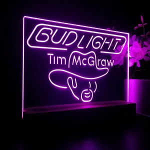 Bud Light Tim McGraw LED Desk Light