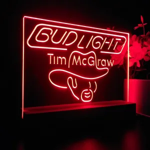 Bud Light Tim McGraw LED Desk Light
