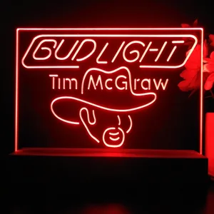Bud Light Tim McGraw LED Desk Light