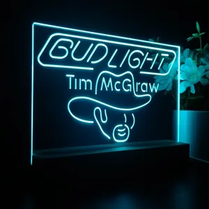 Bud Light Tim McGraw LED Desk Light