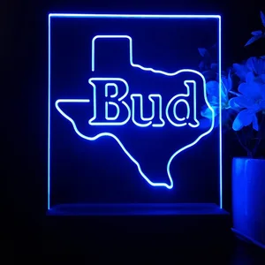 Bud Texas Map LED Desk Light