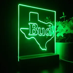 Bud Texas Map LED Desk Light