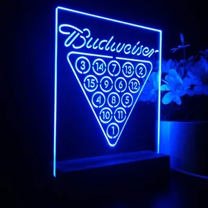 Budweiser 15 Ball Billiards Pool LED Desk Light