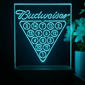 Budweiser 15 Ball Billiards Pool LED Desk Light