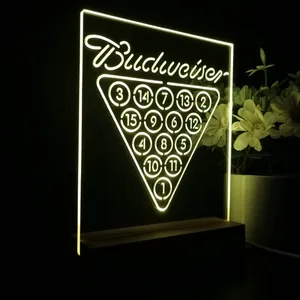 Budweiser 15 Ball Billiards Pool LED Desk Light