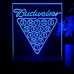 Budweiser 15 Ball Billiards Pool LED Desk Light