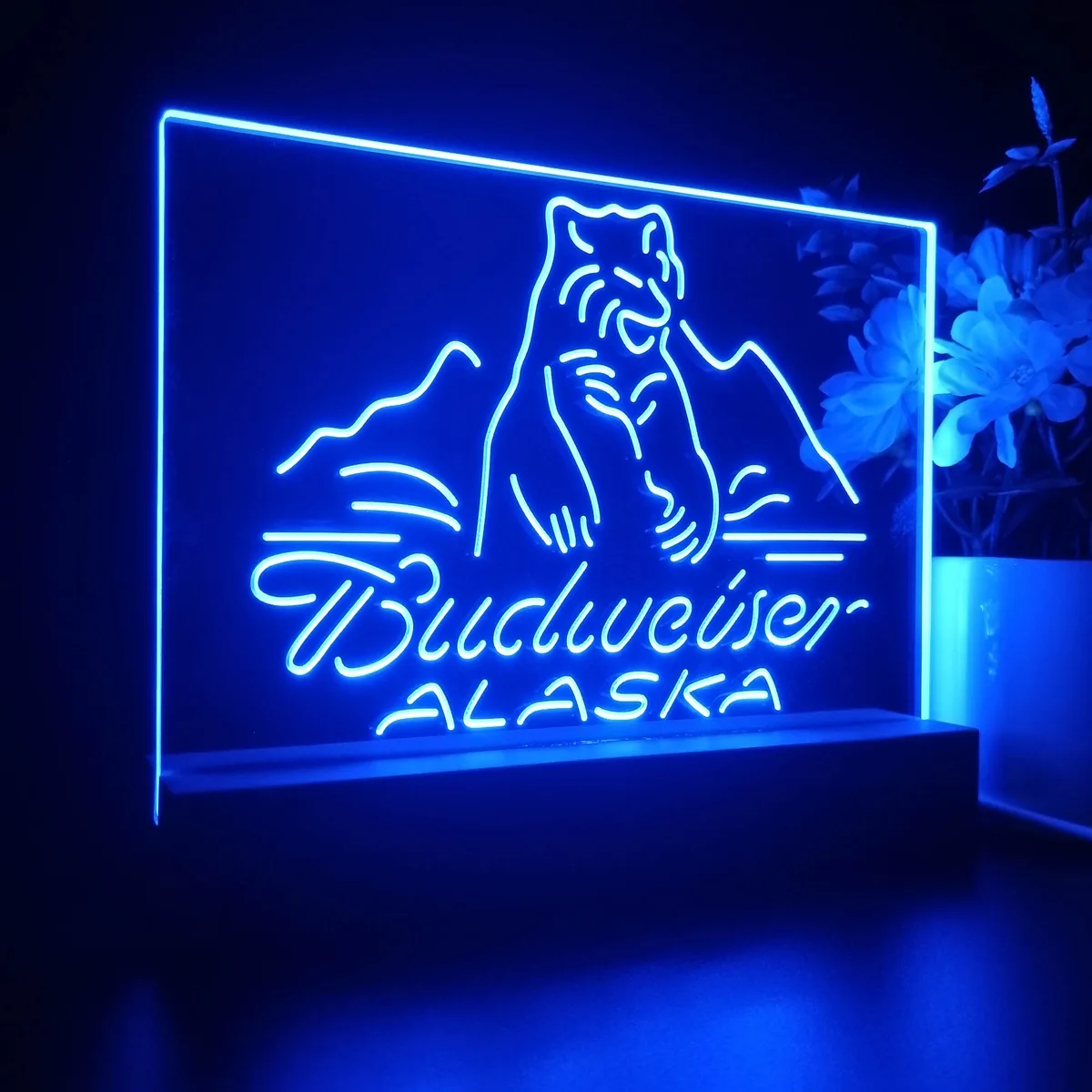 Budweiser Alaska Bear LED Desk Light