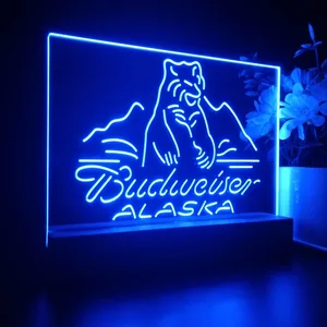Budweiser Alaska Bear LED Desk Light