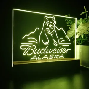 Budweiser Alaska Bear LED Desk Light