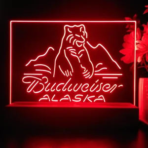 Budweiser Alaska Bear LED Desk Light