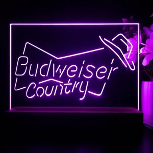 Budweiser Country Cowboy LED Desk Light