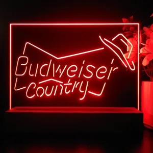 Budweiser Country Cowboy LED Desk Light